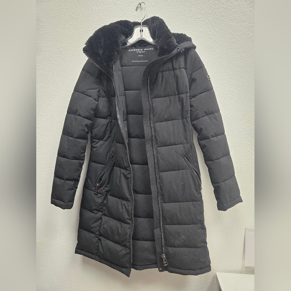 Andrew Marc Women's Black Puffer Jacket Size S